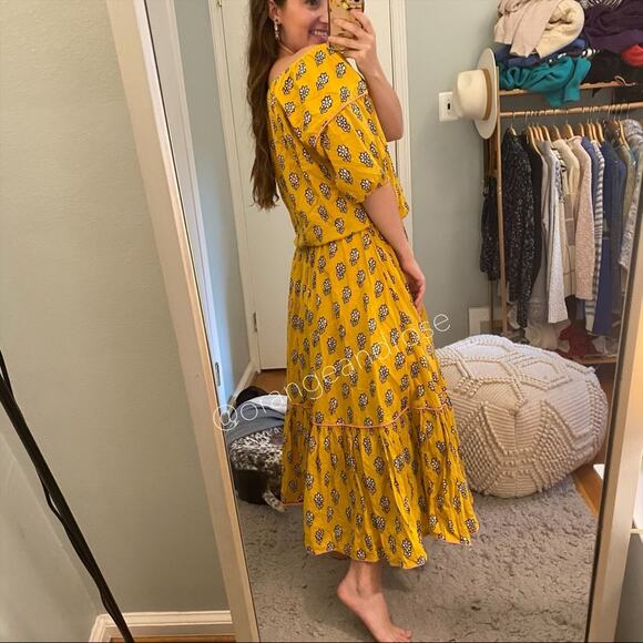 RHODE Yellow Frida Maxi Dress XS - Picture 7 of 16